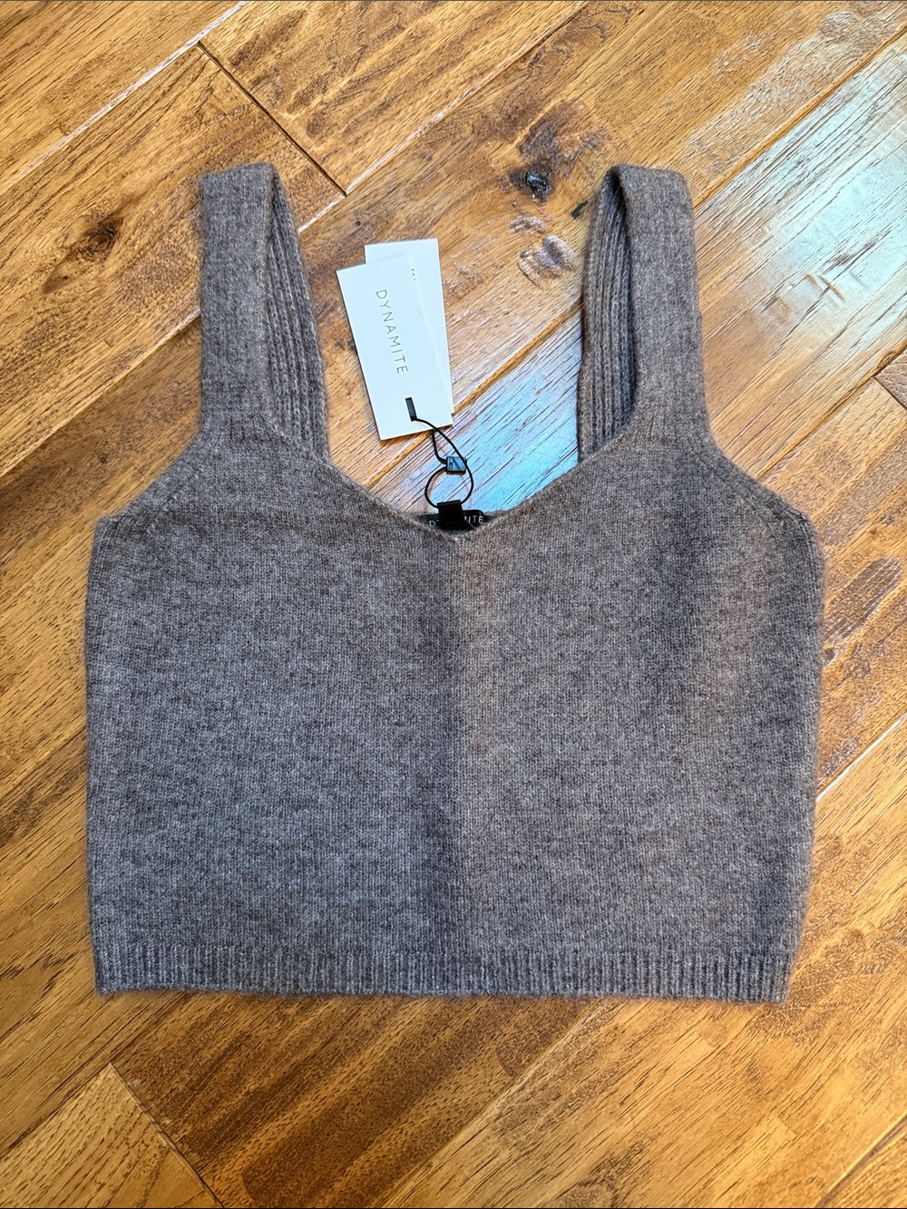 Dynamite Cropped Sweater Tank